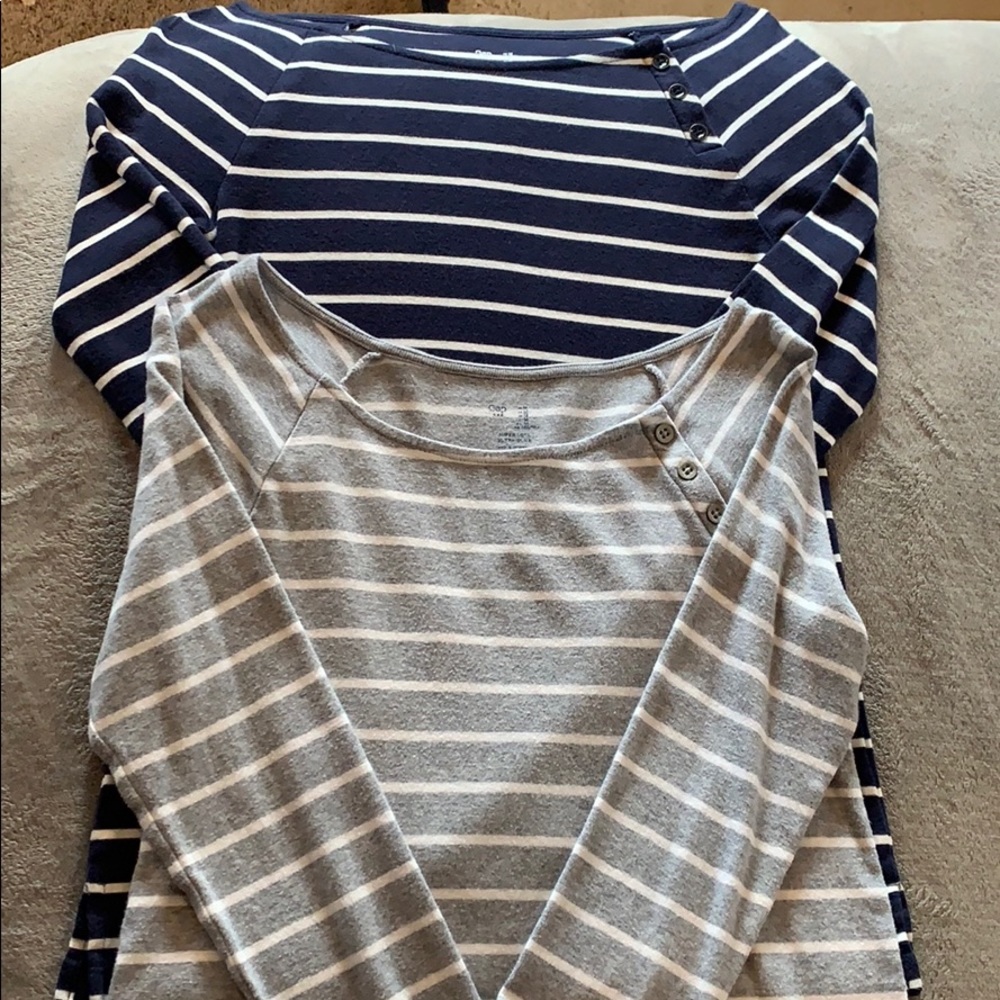 Two long sleeve tees